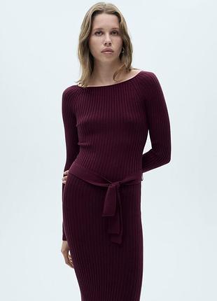 Сукня mango в рубчик, xs, s, m, l
