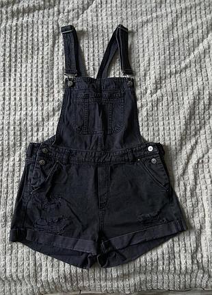Комбінезон джинсовий чорний h&m