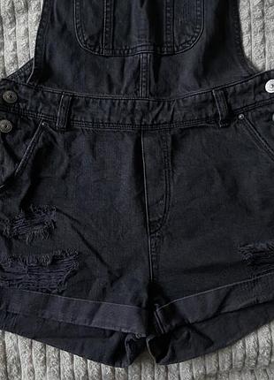 Комбінезон джинсовий чорний h&m 2