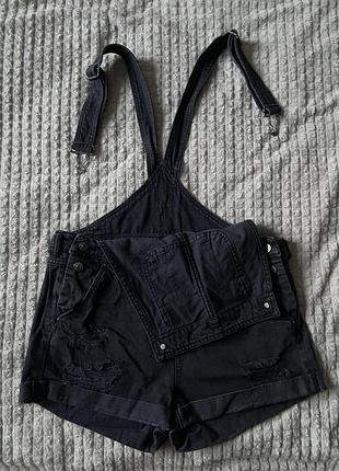 Комбінезон джинсовий чорний h&m 4