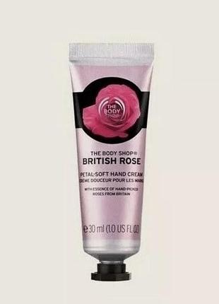 Крем для рук the body shop british rose, 30 мл