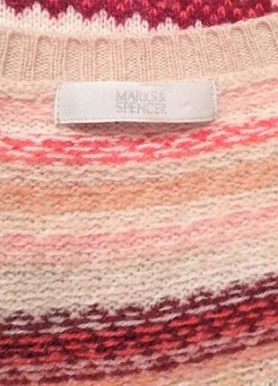 Пуловер marks & spencer, 100% вовна, розмір m/l 6