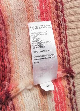 Пуловер marks & spencer, 100% вовна, розмір m/l 8