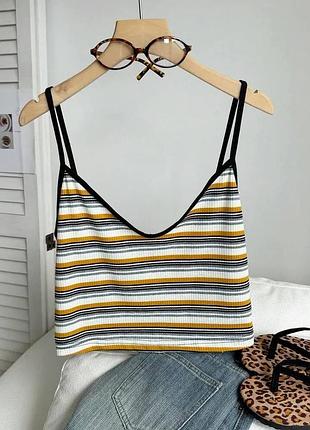 Смугастий топ shein m/l