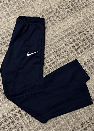 Спортивні штани чоловічі nike dri-fit темно-сині, розмір s