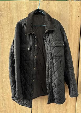 Куртка чоловіча barbour стьобана синя