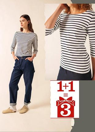 1+1=3 лонгслів в смужку saint james paris france atelier тільник принт в морському стилі