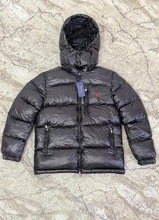 Чоловічий пуховик ralph polo чорний