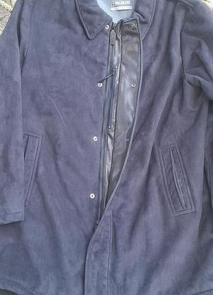 Мужское замшевое пальто куртка pal zileri sport (размер 52 / l-xl)