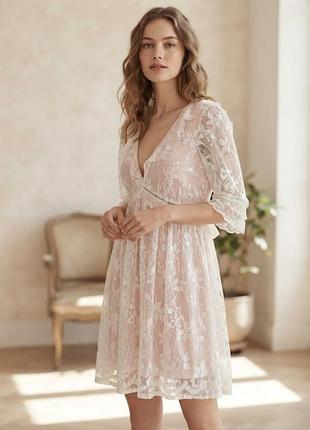 Нежное нежное платье topshop с цветочным кружевом 🌸