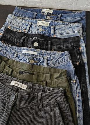 Женские джинсы и брюки (mango, zara, reserved)