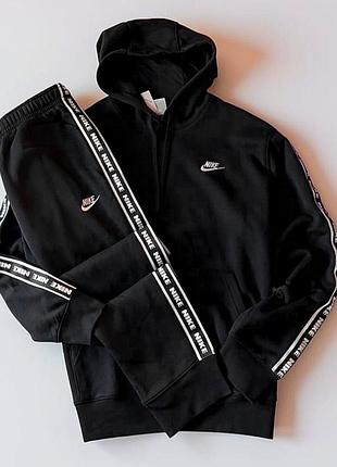 Спортивний костюм чоловічий nike club fleece graphics black(оригінал)розмір м.