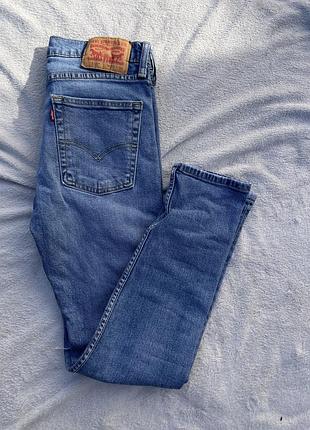 Чоловічі джинси levi’s 510 w30 l30 блакитні, slim fit