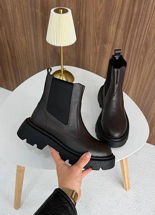 Ботинки женские кожаные