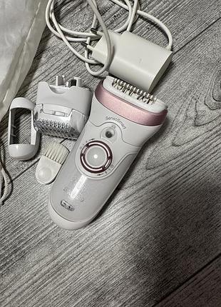 Епілятор braun silk-épil 9 sensosmart wet & dry