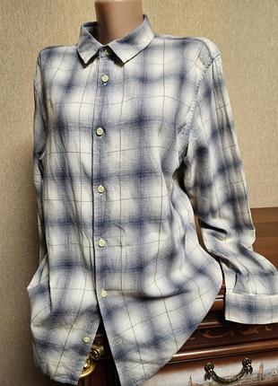Чоловіча картата сорочка allsaints buckeye ls shirt (100% бавовна, розмір m)