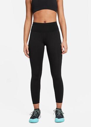 Nike trail epic luxe черные женские лосины dri-fit cz9596-010