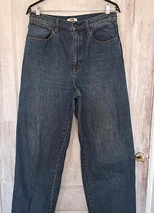 Синие джинсы uniqlo u (длина 111 см) (29x32 размер)
