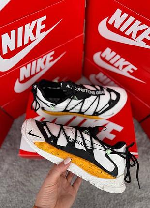 Водонепроникні кросівки nike acg terra antarktik low gtx white black yellow