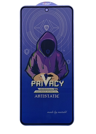 Захисне скло privacy mtb для poco f7 pro антишпигун black