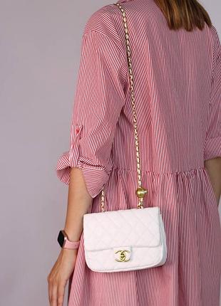 Женская сумочка шанель брендовая классическая сумочка chanel городская кожаная сумка для девушки через плече