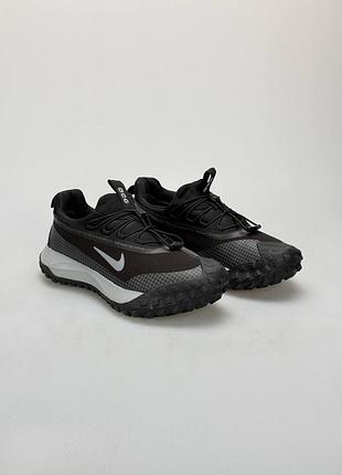 Водонепроникні кросівки nike acg mountain fly low gtx black grey