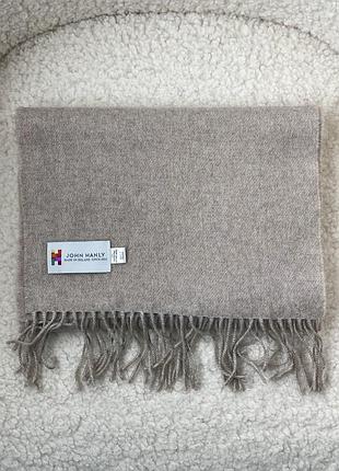 Шарф john hanly 100% мериносова вовна extra fine merino wool шерстяной ирландия