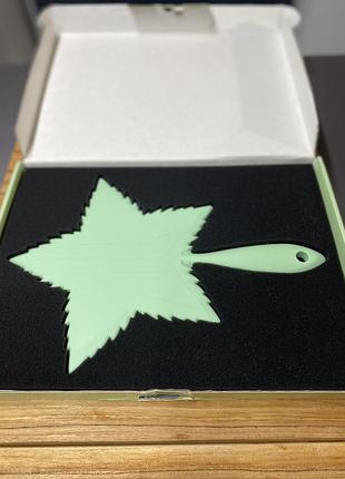 Дзеркало для макіяжу jeffree star cosmetics 420 mint green leaf mirror