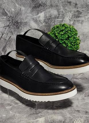 Чоловічі шкіряні лофери clarks ernest free, 43/27 см