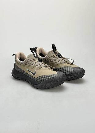 Водонепроникні кросівки nike acg mountain fly low gtx olive grey