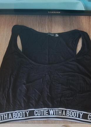 Топ майка великого розміру boohoo