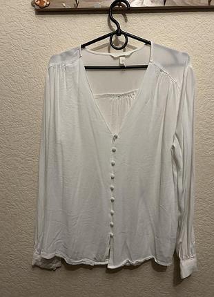 Біла блузка сорочка h&m eur 38