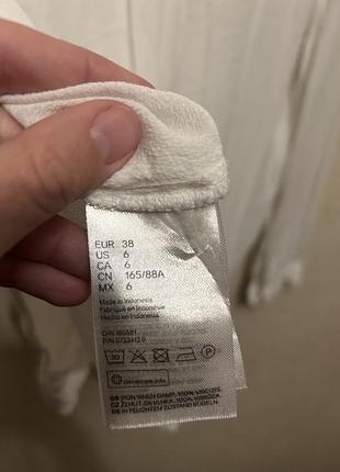 Біла блузка сорочка h&m eur 38 6