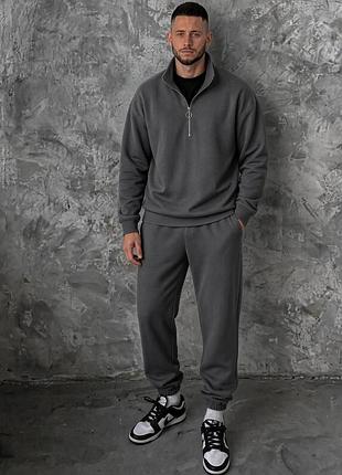 Мужской теплый костюм polar fleece на высокий рост, спортивный костюм серий, 54/56