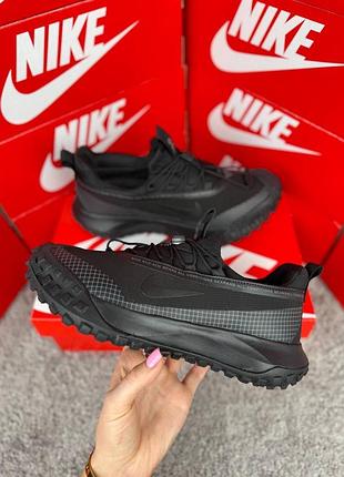 Водонепроникні кросівки nike acg mountain fly low gtx all black