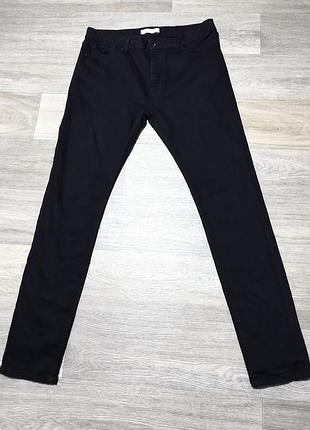 Чоловічі чорні джинси topman, розмір 34 stretch skinny.
