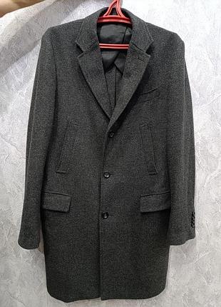 Чоловіче пальто benetton, розмір 54, шерсть 50%