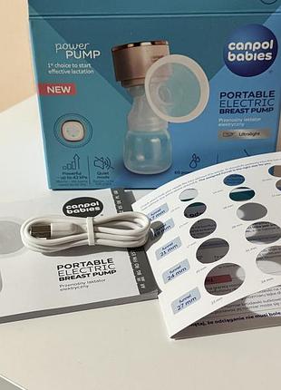 Молоковідсмоктувач портативний електричний powerpump canpol babies 4