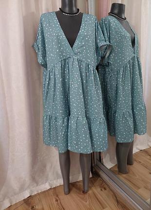 Комфортное с воланом по низу платье 👗
