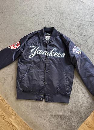 Мужская бомбер-куртка pro standard new york yankees, оригинал, 35€ размер м