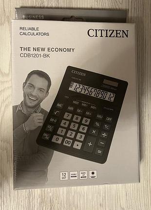 Калькулятор citizen cdb1201-bk, 12 розрядів, новий