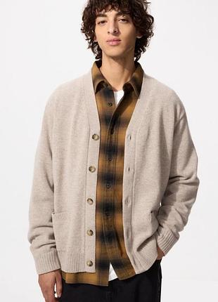 Кардиган из 100% мягкой шерсти uniqlo