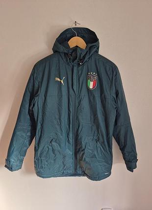 Куртка чоловіча puma itálie пухова темно-зелена