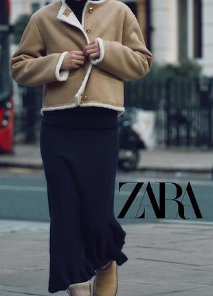 Дубленка-куртка zara в наличии