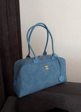 Жіноча сумка преміум large bowling bag blue
