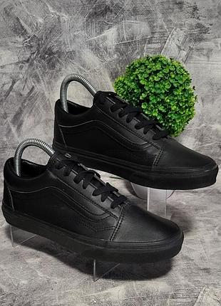 Женские кеды vans old skool triple black, 38/24 см