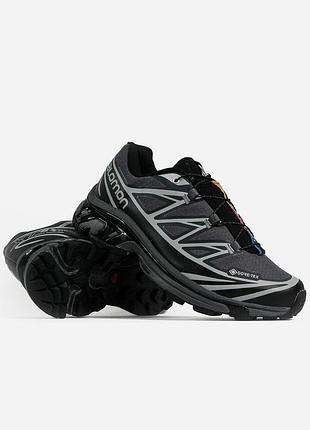 Salomon xt-6 grey soft ground black gore-tex 3