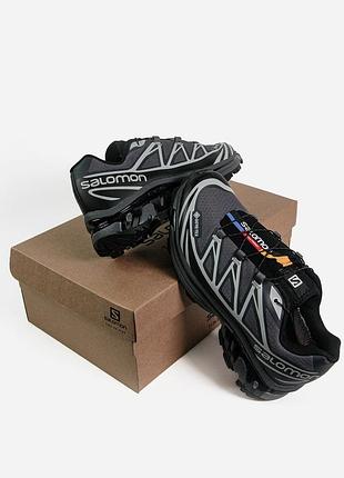 Salomon xt-6 grey soft ground black gore-tex 4