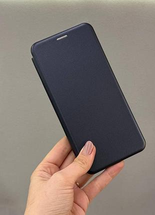 Защитный чехол-книжка для samsung a06, качественный чехол-книжка для телефона samsung a06 с защитой экрана (синий)