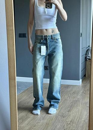 Джинси zara бойфренд 32 34